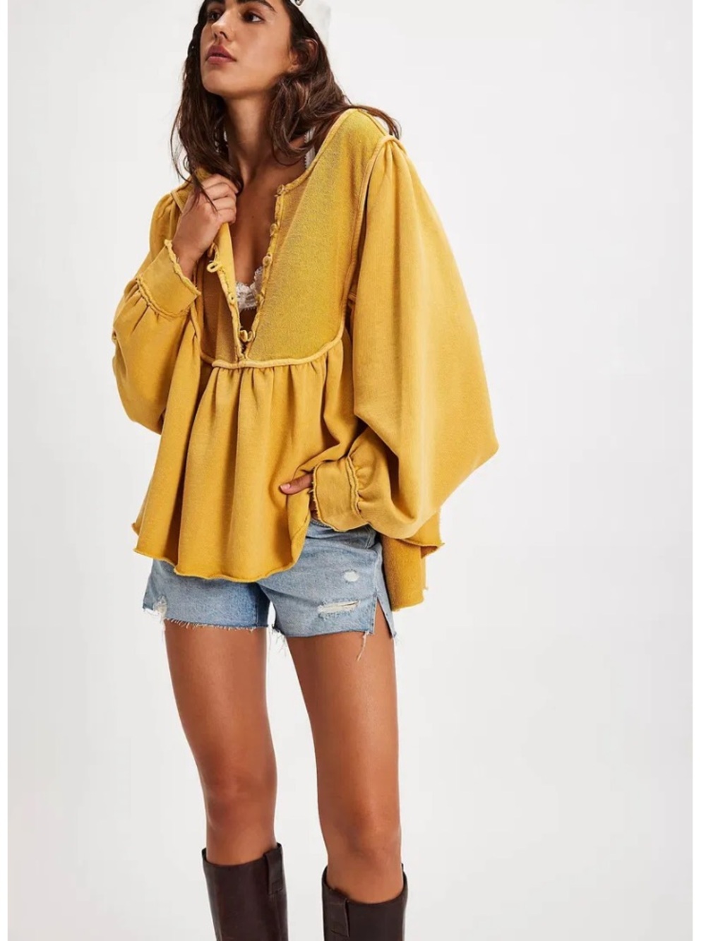 Free People About A Girl Pullover NWT
